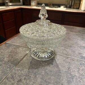 Elegant Crystal Candy Dish